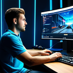 P2E Game Player**

"A fully clothed professional gamer in appropriate attire, intensely focused on a computer screen displaying a vibrant P2E game interface. The scene is set in a modern, well-lit gaming room with comfortable seating and professional equipment. Safe for work, perfect anatomy, natural proportions, high quality, digital art."

**