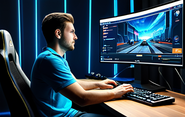 P2E Game Player**

"A fully clothed professional gamer in appropriate attire, intensely focused on a computer screen displaying a vibrant P2E game interface. The scene is set in a modern, well-lit gaming room with comfortable seating and professional equipment. Safe for work, perfect anatomy, natural proportions, high quality, digital art."

**