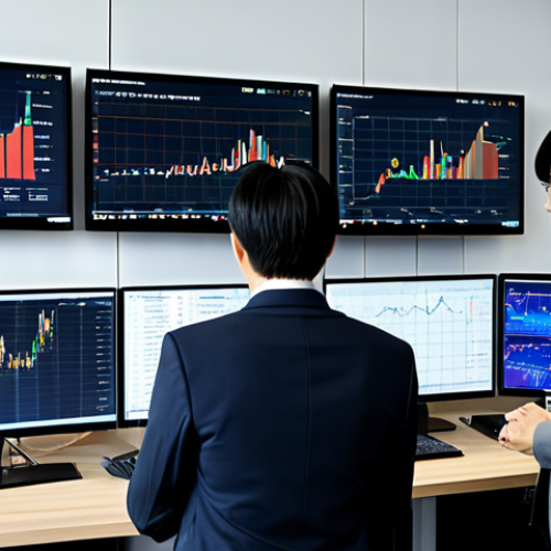 **

A group of professional financial analysts in a modern Tokyo office, reviewing cryptocurrency market trends on large monitors. Everyone is fully clothed in appropriate business attire. The scene emphasizes data analysis and market research, with charts and graphs visible on screens. Focus on blockchain technology. Safe for work, professional environment, perfect anatomy, correct proportions, natural pose.

**