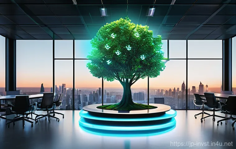 스탁옵션 개념과 활용법 - **Prompt 1: "The Magic of Shared Growth"**
    A diverse group of modern, professional individuals, ...